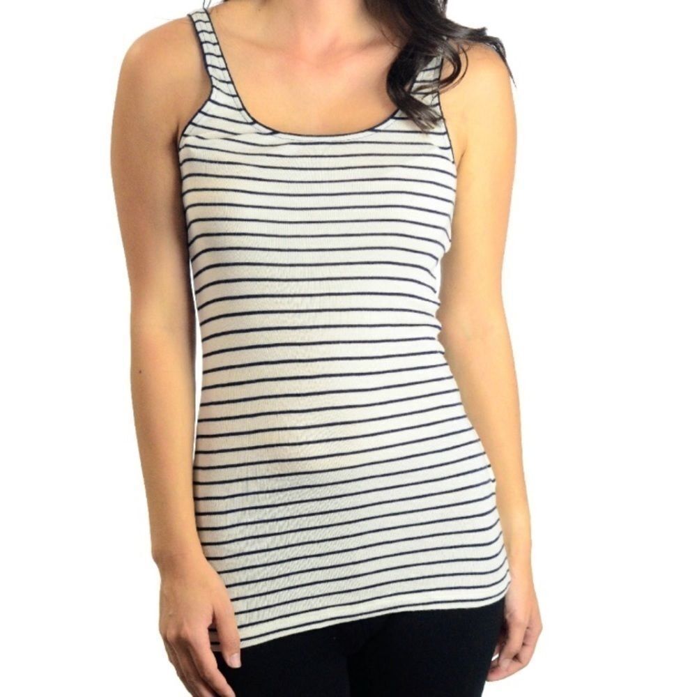 Lucky brand viscose stripe tank top